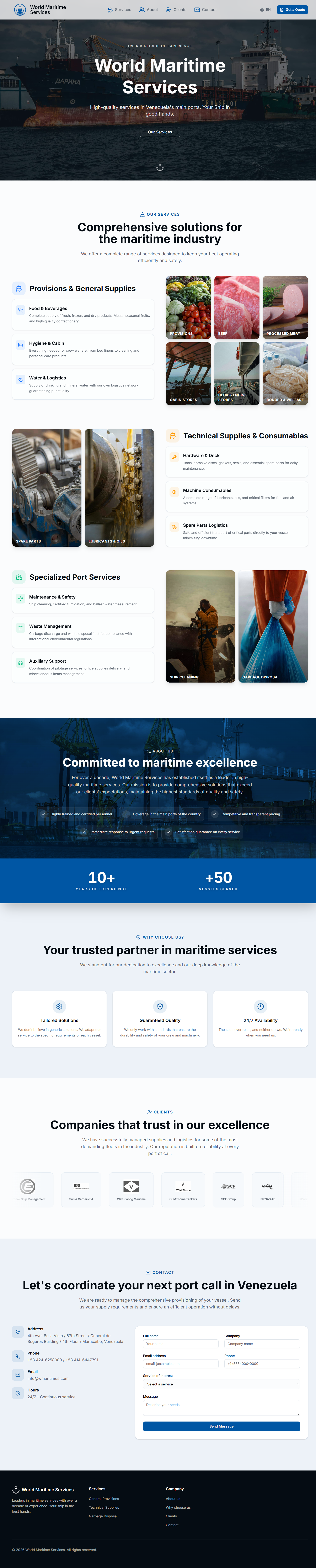 World Maritime Services — vista previa